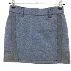 【美品】アディダス スカート 杢ネイビー×杢グレー ウエストゴム  レディース S ゴルフウェア adidas