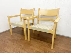 ◆フレデリシア FREDERICIA コリングチェア 2脚セット 北欧 椅子 アームチェア ダイニングチェア ハンス J ウェグナー 家具 インテリア A (貝1106)のサムネイル