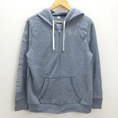 G■アンダーアーマー/UNDER ARMOUR フルジップパーカー/WTR3274【LG】青系/LADIES/21【中古】■