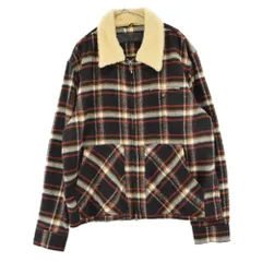 CHROME HEARTS (クロムハーツ) BOA JACKET ボアジャケット チェック ジップブルゾン ダガージップ バーガンディのサムネイル