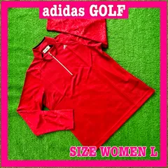 adidas GOLF アディダスゴルフ 長袖 ハーフジップ 速乾性 総柄 ゴルフシャツ L