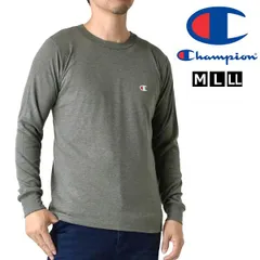 champion 長袖Tシャツ 《クルーネック：089チャコール》新品 未使用 チャンピオン メンズ ロンT スムース 選べる衿元 ハイネック クルーネック インナー 春 秋 冬【B4P】【ゆうパケット】ファッション メンズ M L LL