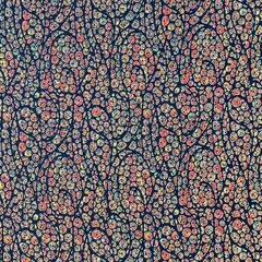 【生地サンプル】日本製 花柄  暖色 ちりめん 和風 立体感あり 高級生地 Ga10C