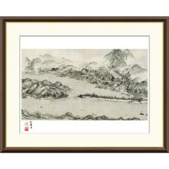 新品希少特注雪舟水墨画 国宝『天橋立図』元伊勢神社布地特注非売品元