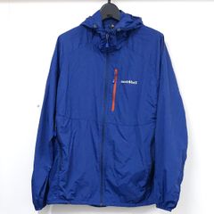 mont-bell モンベル ウィンドブラストパーカ メンズ USED品 Mサイズ #1103322 ブルー 軽量 コンパクト パーカー アウトドア X6779