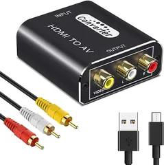 【訳アリ】HDMI to RCA 変換コンバーター HDMI to AV コンポジット