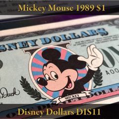 ディズニーダラー 1989年 1ドル ミッキー/眠れる森の美女の城