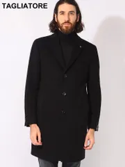 TAGLIATORE (タリアトーレ) カシミヤ シングル コート TGCFBM13X350002 メンズ (ブラック)