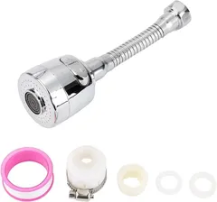 RISACCA キッチン用 節水 360度 首振り 2段階切替 蛇口 シャワー 変換セット 洗面所 浴室 バス シャワーヘッド(ノズルタイプ)