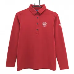 ★SALE価格★【超美品】キャロウェイ 長袖ポロシャツ ダークレッド ロゴ刺しゅう  レディース M ゴルフウェア Callaway