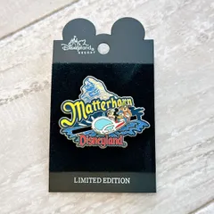 仕掛けピンバッジ　ディズニー　マッターホーン　ボブスレー　限定版ピンバッジ　ミッキーマウス　ドナルド　グーフィー