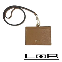 ■未使用■　フルラ ID カードホルダー バッジホルダー パスケース レザー ブラウン PU47RZY BX0433 03B00 箱 【205552】★のサムネイル