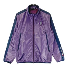 サイズ：L AND PER SE アンパスィ  裏メッシュ ジップジャケット  パープル系 [240101429213] ゴルフウェア メンズ ストスト