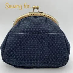 No.269 アンティーク風　がま口ポーチL