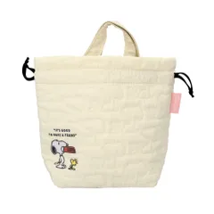 ☆ スヌーピー ☆ キャラクター キルト生地保冷ランチ巾着 KBCL9 弁当袋 巾着 ランチ巾着 巾着袋 お弁当袋 ランチバッグ 弁当入れ キルティングバッグ お出掛け おでかけ お買い物 大人 女性 通勤 通学 かわいい オシャレ ランチグッズ キャラクター