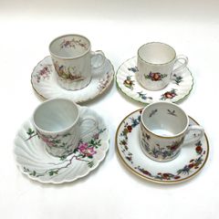 ＊カップ&ソーサー4客セット＊デミタス　カップ　ソーサー　☽