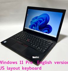 Lenovo Think Pad L380 Windows 11 Pro  English version and US layout keyboard