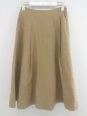 ◇ ADAM ET ROPE アダムエロペ ロング フレア スカート サイズ36 ライトブラウン レディース P  【中古】 【1210260005458】