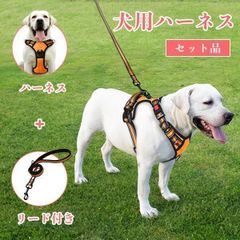 犬ハーネス ハーネス リード 小型犬 犬用 胴輪 おしゃれ 可愛い サイズ調整可能 夜間反射材 抜けない 通気性 簡単着脱 安全 しつけ用 訓練 トレーニング 歩行補助 散歩 カラフル カラー 脱げにくい ペット