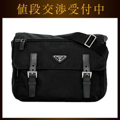 プラダ ショルダーバッグ ブラック NERO テスート 1BD671 美品