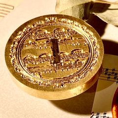 シーリングスタンプ　ヘッド　ローマ数字　1 音楽　楽器　楽譜