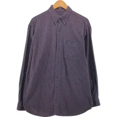 古着 90年代 ラルフローレン Ralph Lauren CHAPS チャップス 長袖 ボタンダウン ライトネルチェックシャツ メンズL相当/eaa542650