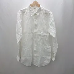 ◇ ⊂◎ UNIQLO ユニクロ 麻100% 長袖 シャツ サイズXL ホワイト メンズ E  【1503050000079】