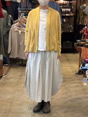 カーディガン アクリルウール ウール15％ 無地 シンプル