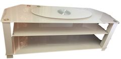 ガラス製ホワイトTVボード