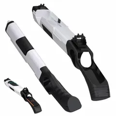 Nintendo Switch 2 用 ガンコントローラー 射撃ゲーム用 銃型アタッチメント Joy-Con対応 FPS 体感アクセサリー 軽量 ABS製 周辺機器 1個入り※本体・Joy-Con別売り (白黒) 1