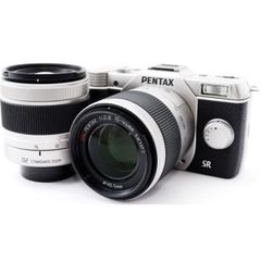 ミラーレス ペンタックス PENTAX Q10 ダブルズームキット シルバー 中古 新品SDカード＆予備バッテリー付き 届いてすぐに使える
