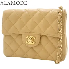 CHANEL(シャネル) マトラッセ ココマーク チェーンショルダーバッグ ショルダーバッグ 肩掛け 斜め掛け ミニマトラッセ キャビアスキン ベージュ ゴールド金具 レディース 40802150504【中古】【アラモード】