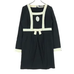 an another angelus アンアナザーアンジェラス 長袖 膝丈ワンピース F ブラック レディース 古着