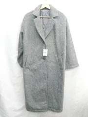 ■ ⊇ ◎●未使用● GRL 長袖 ロングコート サイズF グレー レディース E  【1410290006696】