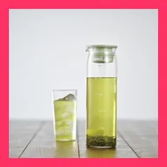 【スタッフおすすめ！】HARIO(ハリオ)水出し茶ポット 実用容量1000ml スモーキーグリーン 耐熱ガラス製 熱湯・食洗器OK 冷水筒 日本製 MD-10-SGのサムネイル