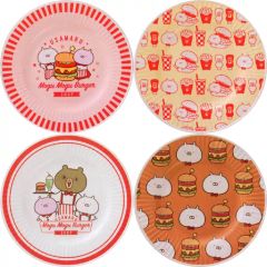 [중고]접시·찻잔 전 2종 세트 멜라민 플레이트 세트 [이치반 복권 우사마루 ~모구모구 버거 숍~] C상