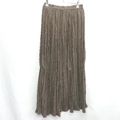 ◇ SENSE OF PLACE by URBAN RESEARCH レオパード柄 ロング丈 プリーツ スカート サイズOnesize ブラウン レディース E  【1407180024281】