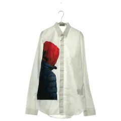 Dior HOMME (ディオールオム) 14AW プリントデザイン比翼ボタン 長袖シャツ ホワイト 433C529A4243のサムネイル