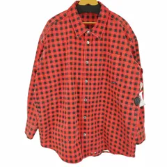 アレキサンダーワン Alexander Wang OVERSIZED GINGHAM CHECK SHIRTS JACKET オーバーサイズギンガムチェックシャツジャケット メンズ import：L のサムネイル