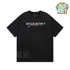 【今日特価】Givenchy 25SS 立体字母虹色プリント刺繍 T-1