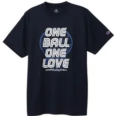 【新品】【Sサイズのみ】Champion(チャンピオン) メンズ SHORT SLEEVE T-S 抗菌防臭 半袖Tシャツ バスケットボール アクティブウェア スポーツウェア　ネイビー C3ZB314-370-S