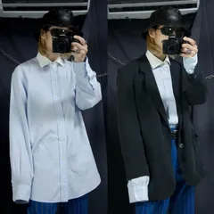 90s~00s Polo by Ralph Lauren “None Pony Embroidery RoundWide Collar L/S Clerical Shirts