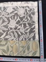 ウィリアムモリス  フルーツ LS63007＆LS63019カフェ完成品 幅145cm×丈40cm⑥