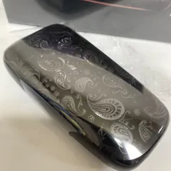 ペイズリー柄 両面加工 プルームエックス Ploom X プルームテック アドバンスド ブラック 黒 レーザー加工 新型 新品 未使用 送料無料 オリジナル カスタム