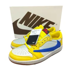NIKE ナイキ Women's ×Travis Scott Air Jordan 1 Retro Low OG Canary スニーカー DZ4137-700 26 カナリーイエロー