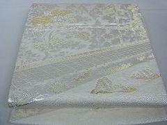 平和屋1■六通柄袋帯　唐織　竜安寺　金銀糸　逸品　pn3704
