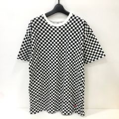 07w8069★ SUPREME × Hanes シュプリーム ヘインズ チェッカー柄 半袖Ｔシャツ メンズ Lサイズ【中古品】
