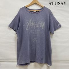 限定コラボ！STUSSY×チャンピオンワールドツアーTシャツS/別注ブラック 