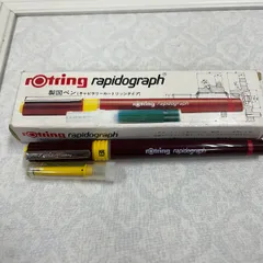 【未使用•中古】ロットリング ラピッドグラフ 製図ペン ペン先 インク 洗浄道具 ロットリング ラピッドグラフ 製図ペン 0.8mm カートリッジ [01