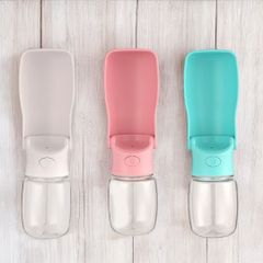 折りたたみ式 ウォーターボトル 350ml 給水器 持ち運び便利 お出かけ お散歩 アウトドア ペット用品のサムネイル